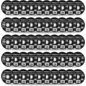 Eberth 50 disques à tronçonner Ø 75mm pour inox, logement 9,5mm, épaisseur de lame 2,1mm, oxyde d'aluminium, pour Acier, alu, inox