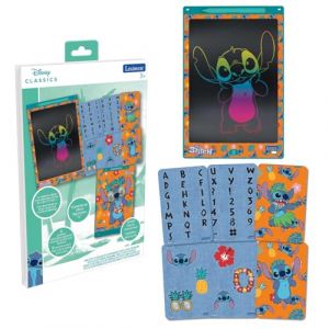 Lexibook Tablette à dessins éducative électronique avec pochoirs Stitch 28 cm