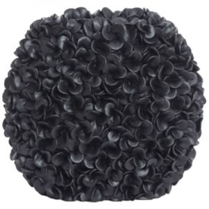 Vase PHYLIA en plastique mat noir – 31,5x17x28 cm