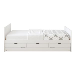 Sunny Lit gigogne, blanc, sans matelas - 206,5 x 97 x 75 cm