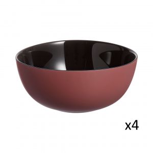 Luminarc 4 coupelles 12cm terracotta