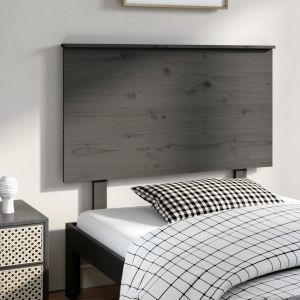 VidaXL Tête de lit Gris 104x6x82,5 cm Bois massif de pin
