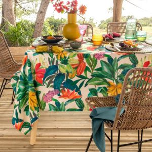 Nappe 140x200 multicolore en coton