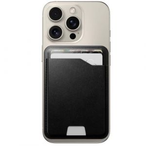 Nomad Porte-carte MagSafe en Cuir Horween avec Find My Int&eacute;gr&eacute; Noir