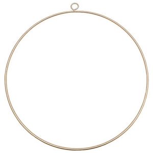 Ruedelafete Grand Anneau en m&eacute;tal dor&eacute; &agrave; suspendre, &agrave; 40cm