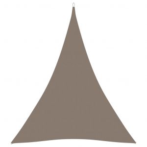 VidaXL Voile de parasol Tissu Oxford triangulaire 3x4x4 m Taupe