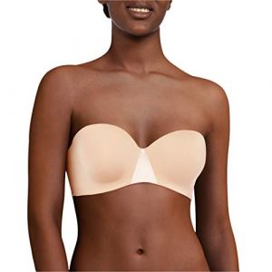 Chantelle Soutien-gorge bandeau coques bretelles amovibles ESSENTIALL Beige - Couleur Beige - Taille 95G