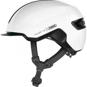 Abus Hud-Y - Casque vlo urbain Shiny White L 57 - 61 cm