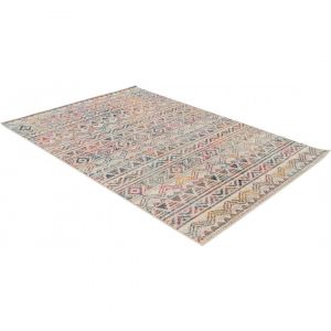 Deladeco Tapis de salon berb&egrave;re color&eacute; rectangle ethnique Louth 160x230 Multicolore