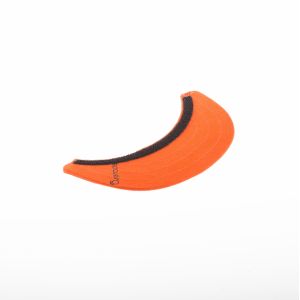 Image de Overade Visière amovible en tissu utilisable sur casque pliable Plixi pour vélo, trottinette électrique, overboard, gyroroue, gyropode, skateboard, roller, VAE - Apporte une touche de style et protège du soleil et de la pluie - Couleur orange - (Ove