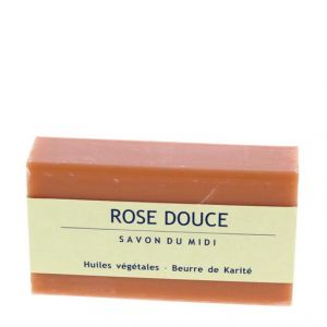 Image de Savon du midi Savons au Beurre de Karité Rose Douce - 100 g