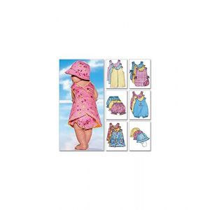 Butterick Patterns b5625 Grande Taille L-XL Enfants Grenouillère Pull, Culotte et Chapeau Blanc Lot de 1,