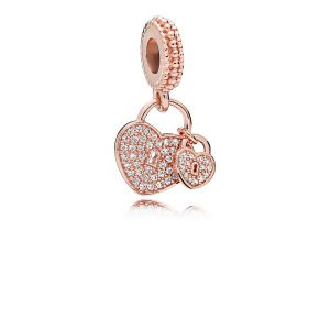 Pandora Charm Pendentif Cadenas de lAmour - Rose -