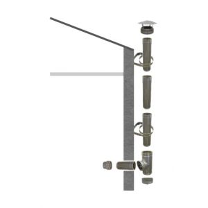 Sivac Kit conduit isolé Ø 150 mm en extérieur - 3m