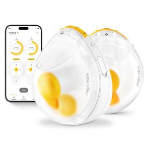Medela Magic InBra, dispositif médical, tire-lait électrique double mains libres et portable, FluidFeel Technology, connectivité avec application et contrôle par capteur, ultra-léger, silencieux