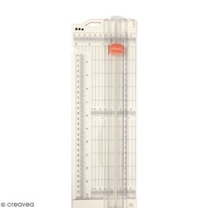 Creotime Massicot grand format - Règle rétractable - A4 et A3