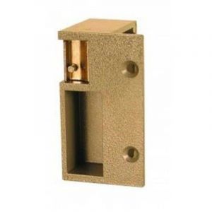 Europe automatismes G&acirc;che &eacute;lectrique saillie droite 12Vca en Applique, Ouverture Diff&eacute;r&eacute;e, Version Droite