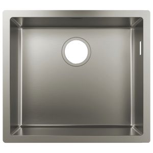 Hansgrohe Evier à encastrer sous plan 1 bac S71 500 avec vidage auto inox