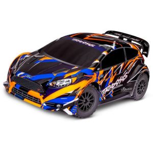 Traxxas FORD FIESTA RALLY VXL BRUSHLESS ORANGE
