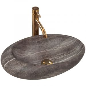 R&eacute;a Vasque &agrave; poser lavabo roxy a stone d.grey
