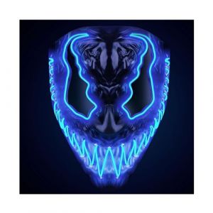 Original Cup Masque rigide démon led bleu adulte devil-blue