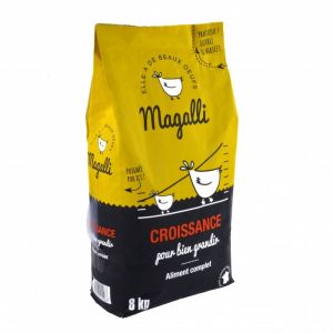 Image de Magalli Aliment complet de croissance pour volaille en sac jaune de 8 kg