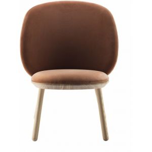 Image de Emko Fauteuil en velours terracotta Naïve