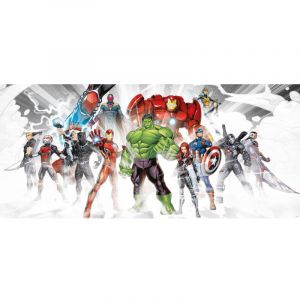 AG ART Poster géant - intissé Disney Marvel Avengers – prêt à combattre 202 cm x 90 cm