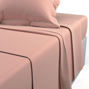 Drap plat polycoton TERTIO - Rose Blush
