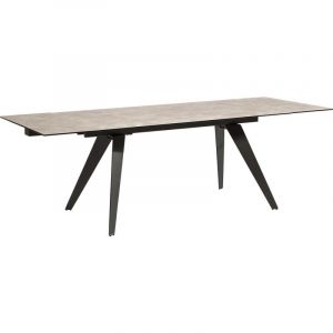 Image de Kare Design Table à rallonge céramique AMSTERDAM FONCE 160-240 cm