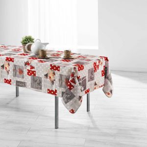 Nappe rectangulaire (240 cm) Hiverna Rouge