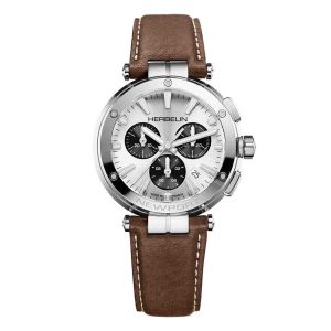 Montre Herbelin Newport Chrono Cuir Brun