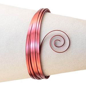 Vaessen Creative Fil aluminium plat - Rouge fonce - 5 m x