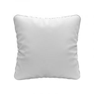 Image de Soleil d'Ocre Oreiller blanc en coton 65x65 cm NUAGE, par - Blanc