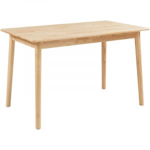 Table à manger Klijori pour 4 personnes 120 x 70 x 74 cm naturel [en.casa]