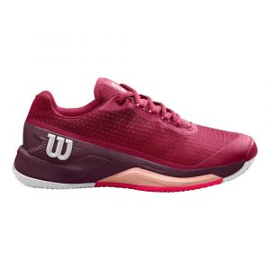 Wilson CHAUSSURES Rush Pro 4.0 Clay Wine Femmes Wrs330750