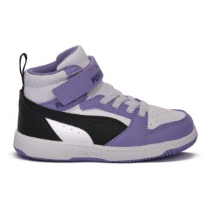 Puma Chaussures rebound v6 mid, team violet, bébés