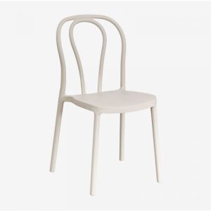Pack de 2 chaises de salle à manger empilables Mizzi SKLUM Tapioca Beige