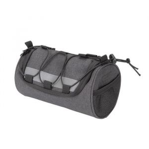Sacoche de guidon Ges Anboto 22x12 Cm gris/noir avec réflecteurs
