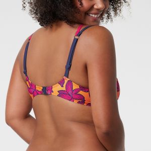 Soutien de Gorge de Bain avec Armature Multicolore Florale