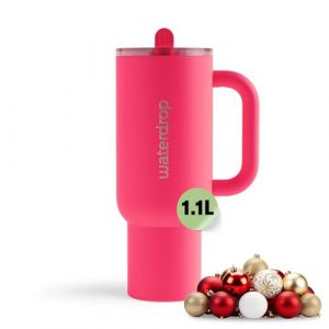 Waterdrop Explorer Tumbler gobelet en acier inoxydable avec paille (édition limitée) Neon Pink 1100 ml