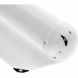 VidaXL B&acirc;che transparente avec &oelig;illets 3x10 m pvc