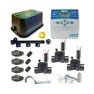 Hunter Kit d'arrosage automatique professionnel avec 3 zones 24v