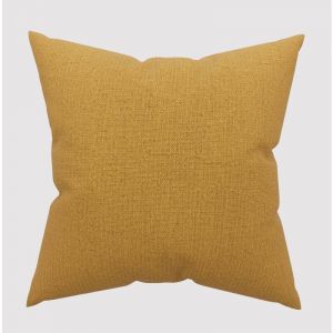 Soleil d'Ocre Coussin d&eacute;coratif 45x45 cm Eclipse moutarde, par