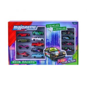 Majorette SL Neon Racer Set 13 Pcs - Des 3 ans