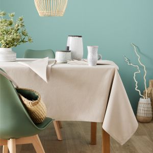Coucke Nappe en coton ronde traitee teflon sarrasin 235x235