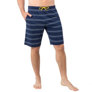 Eminence Pyjama court col ouvert homme Nautique multicolore en coton