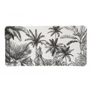 Guy Levasseur Tapis de bain antidérapant imprimé tropical 60x120cm