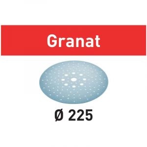 Festool Abrasifs Granat pour ponceuse Planex - Grain 80 D.225/128 - Boîte de 25 - 205655