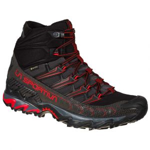 La Sportiva Ultra Raptor II Mid GTX Chaussures Homme, noir/rouge EU 45 Chaussures trekking & randonnée